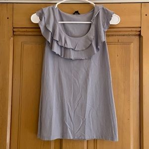Ann Taylor gray sleeveless blouse size XS